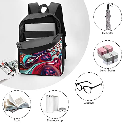 Sac à dos sac à dos décontracté imprimé 3D grand format - 6