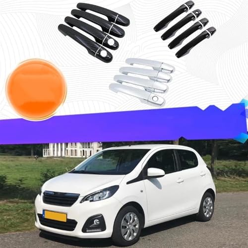 Garnitures De Poignées De Porte Extérieures Peugeot 108 cache-rayures Style 1 - 3