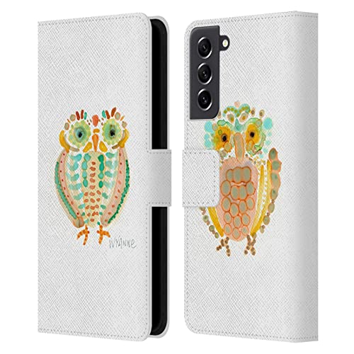 Coque portefeuille Samsung S21 FE 5G Wyanne Sage Hibou pour vos sorties