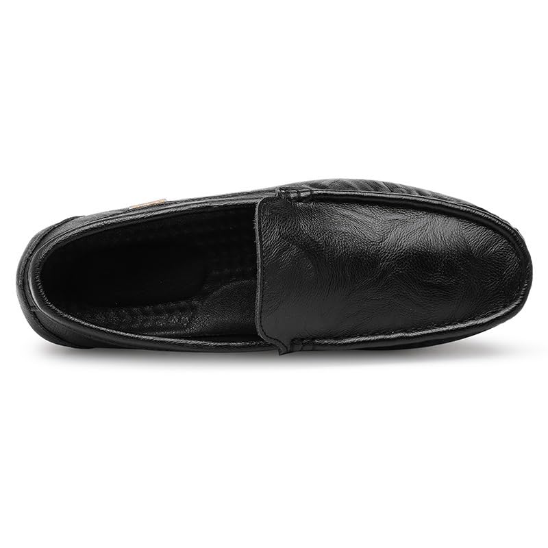 Men's Loafers Shoes Round Toe Faux Leather Loafer Shoes Anti-Slip Comfortable Flat Heel Wedding Casual Slip-ons4