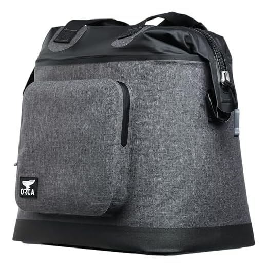 ORCA Walker Soft Side Tote Cooler | Temperature Insulated Bag Keeps Drinks Ice Cold All Day, Perfect for Beach, Park, Hikes, Picnics & More — Grey