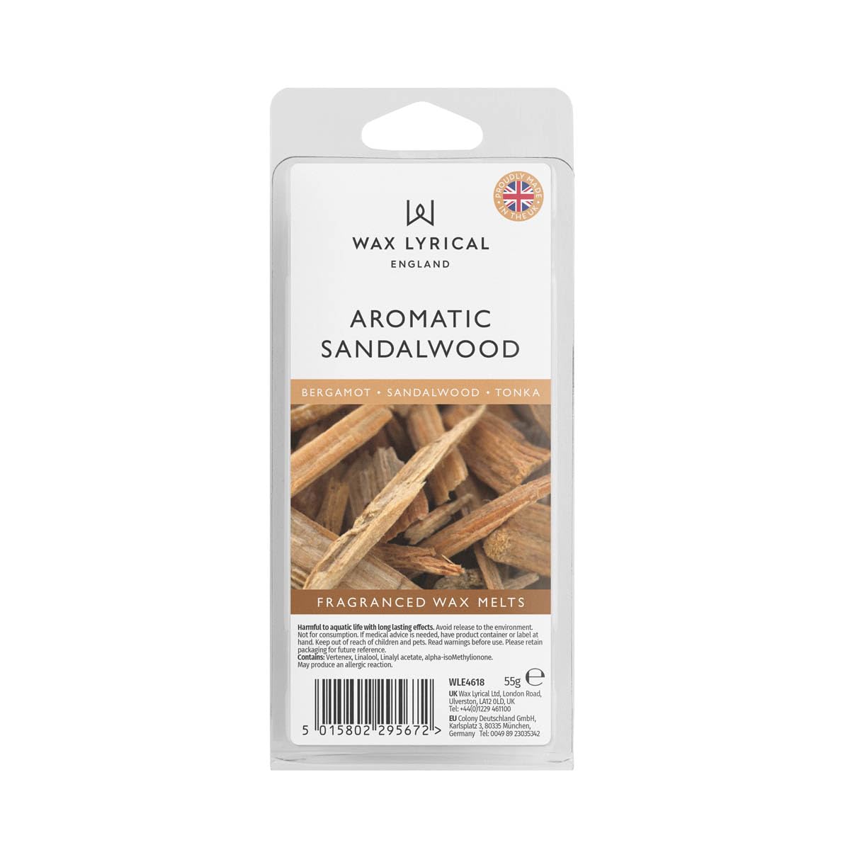 Wax Lyrical Aromatic Sandalwood Wax Melts, Tan