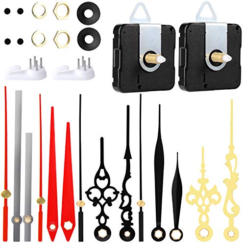ONESING 31 Pcs Clock Mechanism Clock Kits Clock Movement Mechanism Clock Motor for DIY Battery Operated Clock Mechanism Replacement with Chime Clock Hands and Motor Kit