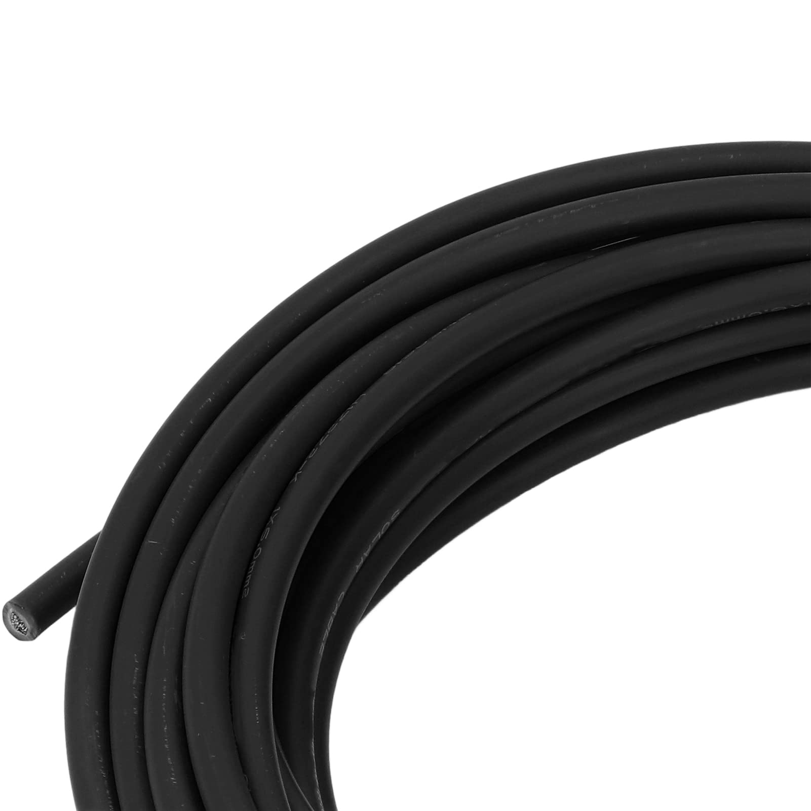 Przewód do panelu słonecznego 6 mm² |Dwuwarstwowa izolacja XLPE i miedź cynowana do systemów 1500 V |Przedłużacz PV do paneli/falowników/akumulatorów (Czarny 20 m/65,6 stopy)