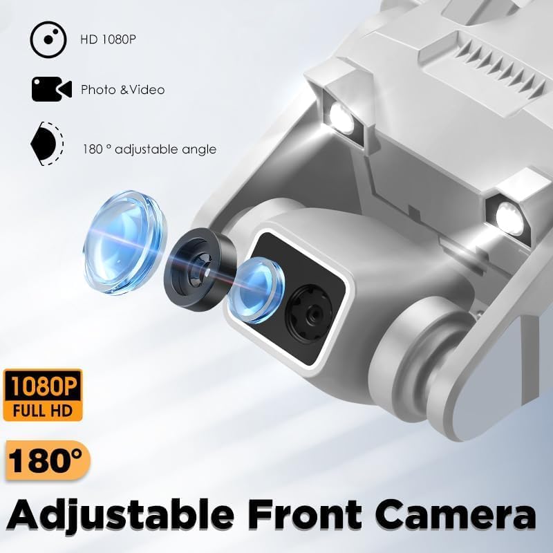 Image of RAHU Drone with Dual Camera 1080P for Beginners, RC Quadcopter Foldable Drone with Brushless Motor, Altitude Hold, Headless Mode, One Key Start, 2 Batteries for 30mins Flight,RG700pro