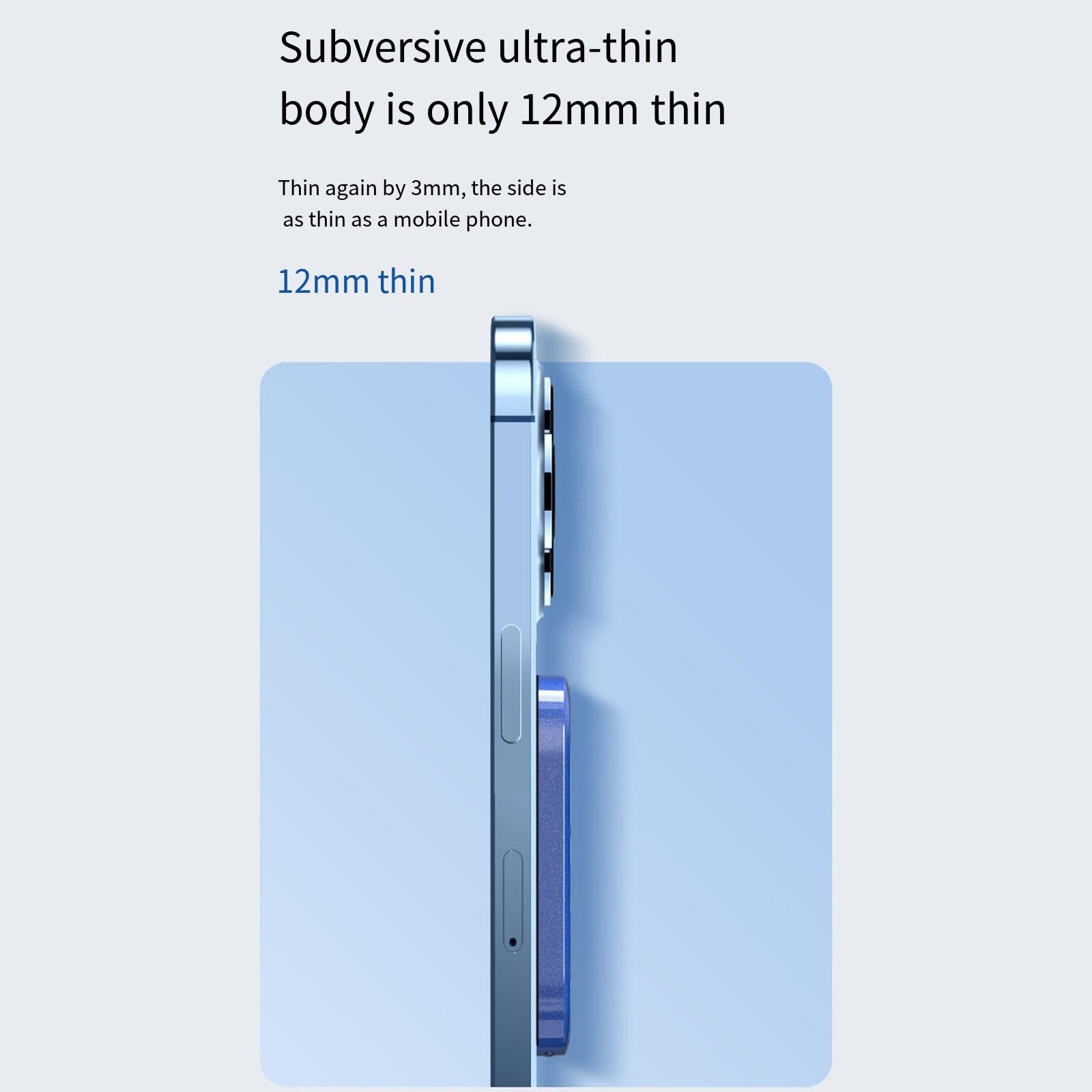 Magnetyczne ładowanie bezprzewodowe Treasure Power Bank, inteligentna funkcja rozpoznawania obiektów obcych w celu zapewnienia bezpiecznego ładowania,Grey-10000mAh