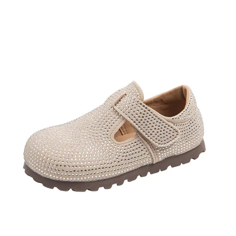 MAIITRIP Girls Sparkly Clogs Sandals with Adjustable Strap-Comfortable Slip On Shoes for Little Kids,Soft Memory Foam Insole&Glitter Mesh Design,Lightweight Breathable Summer Slippers - Main Image