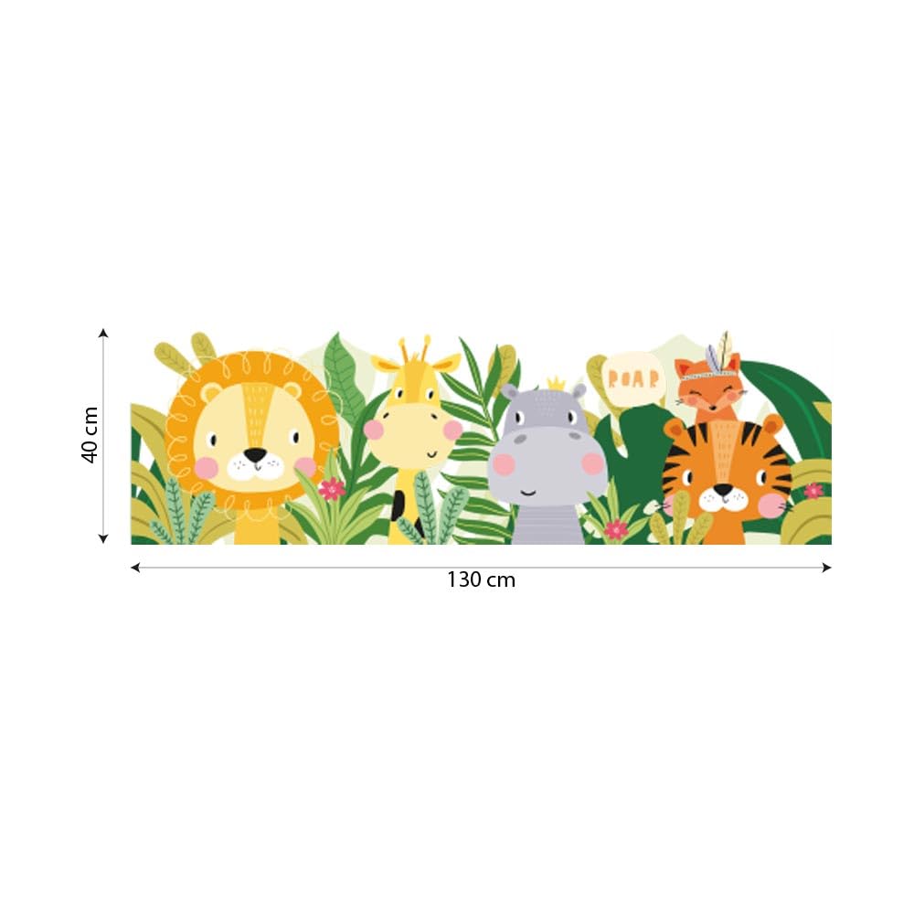 kina - SM0022 Adesivi Murali Fasce per Camerette Bambini - Grafica Friends Greche Protezione e Decorazione Pareti Rivestimento Mobili Tavoli e Armadi 40x130 cm
