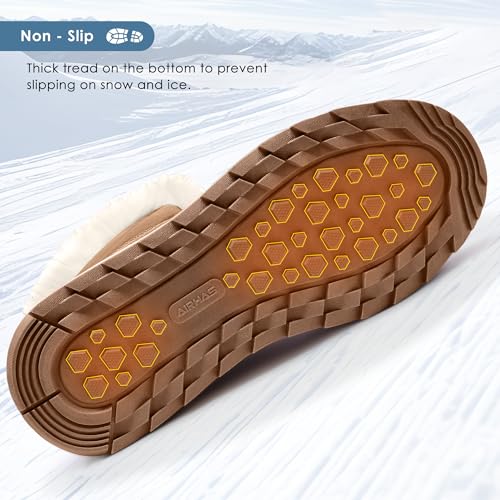 Women's Warm Snow Boots Cold Weather Winter Boots Fur Lined Comfortable Lightweight4