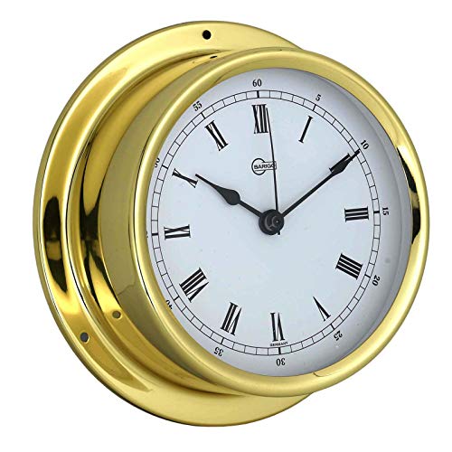 Preisvergleich Produktbild Barigo Schiffsuhr Regatta messing 120mm