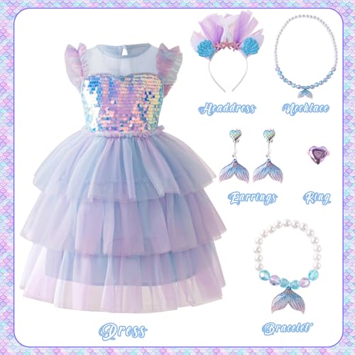Girls Dresses for Dress Up Toddler Girls Halloween Costumes Party Princess Dress Birthday Outfit4
