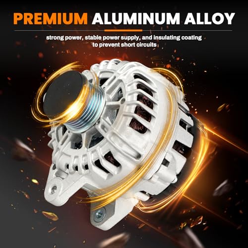 Image of 120A High Output Alternator Compatible with Nissan Rogue S SL SV Sport Utility 2.5L 2014-2018, Replace 11648 23100-4BA0A 23100-4BA0B TG12C152