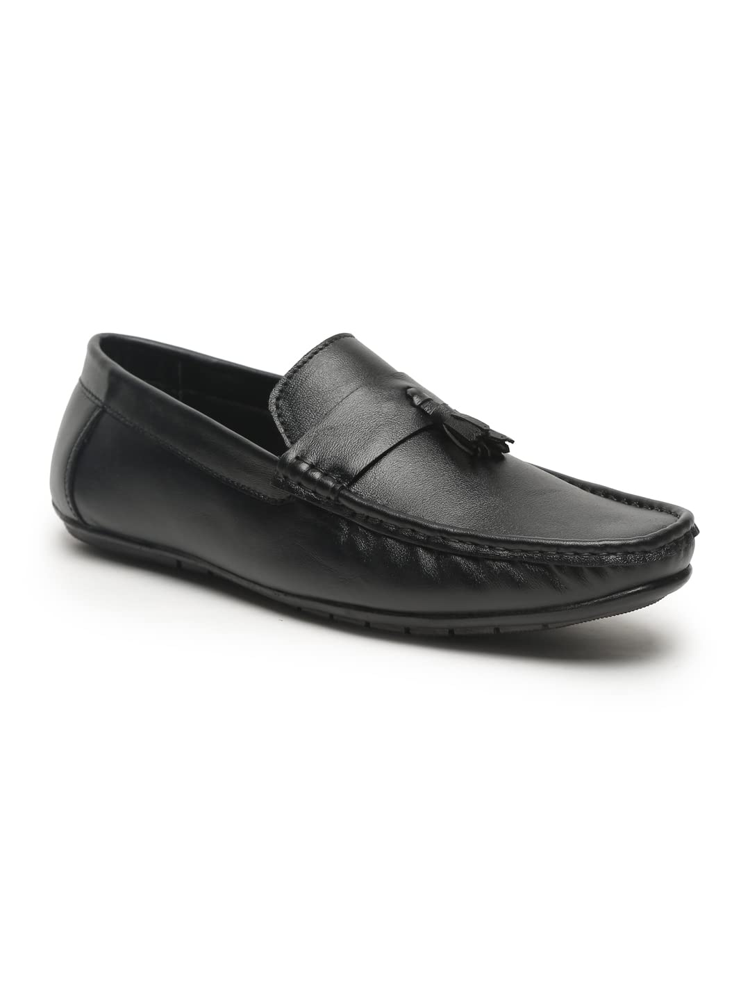 Teakwood Genuine Leather Formal Casual Loafers Slip-On Office Shoes for Men (40, Black) (B09NTVQF6R) Amazon Price History, Amazon Price Tracker