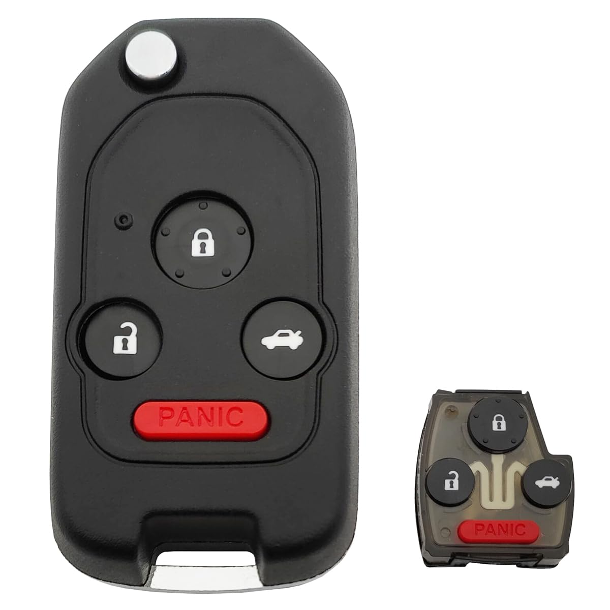 Custodia In TPU Per Portachiavi Honda – Modelli Accord, Civic, Pilot, CR-V (Bianco, Con Bordi Oro)