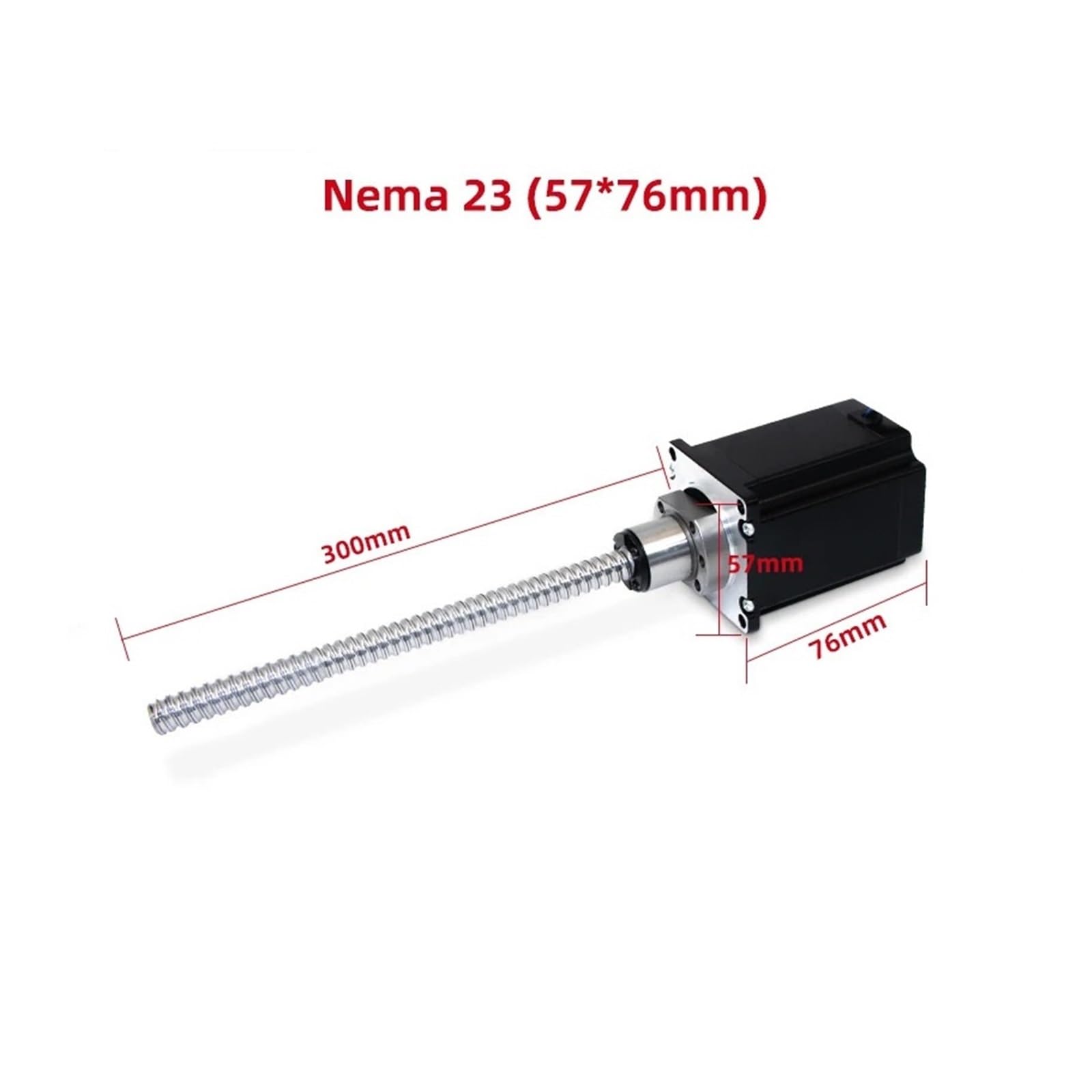Amazon.com: AJDFVHJF Nema 23 Linear Actuator Ball Screw Linear Stepper Motor  with Lead Screw Height 76mm : Industrial & Scientific
