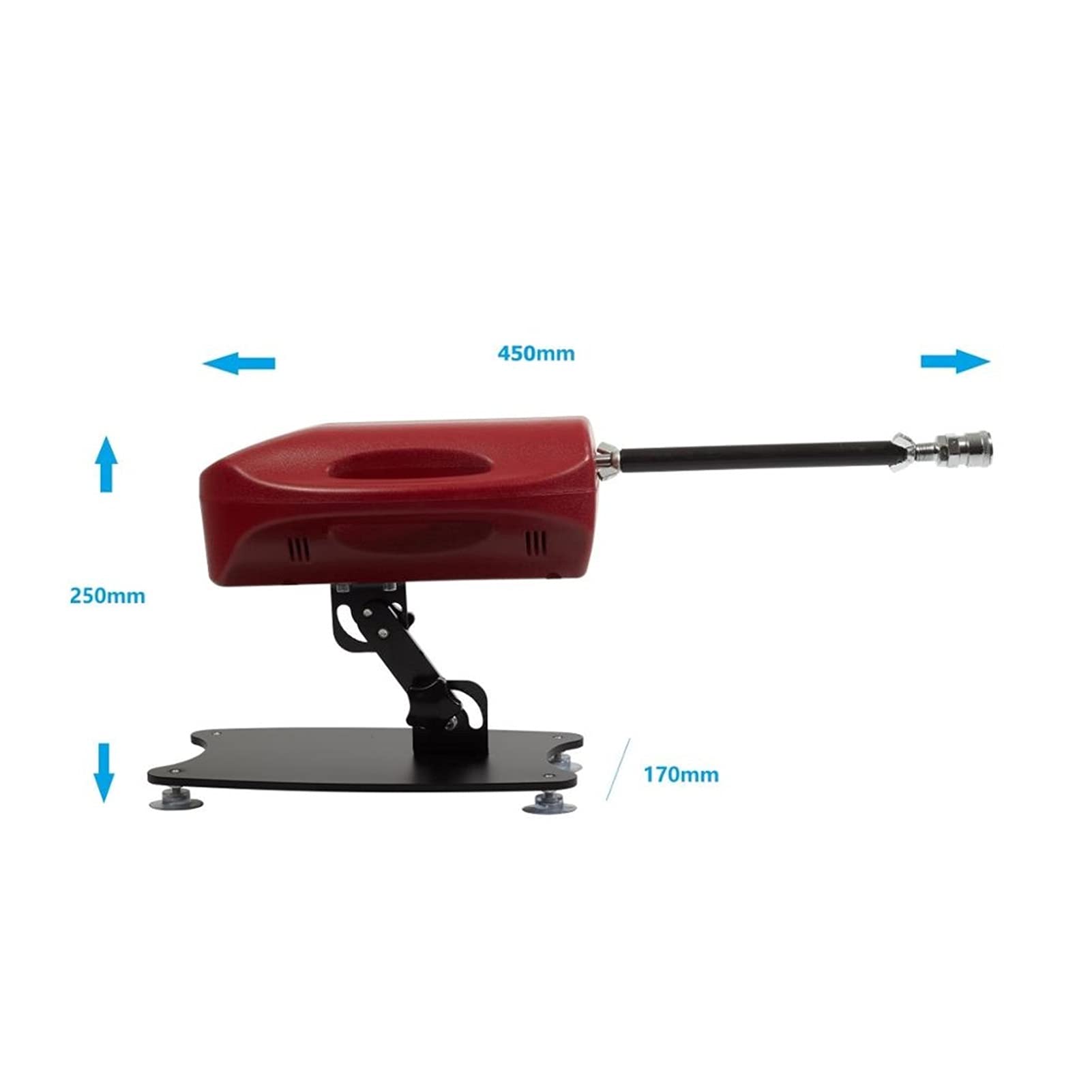 Actionneur électrique DC 24V RF Actionneur linéaire télescopique télécommandé réglable de 50-150mm Mécanisme réciprocité course Moteur connecteur sans fil(Black RF Remote,EU Plug)