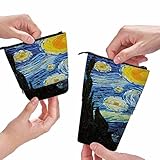 Swono Starry Night Pencil Pouch Van Gogh Classic Arts Stand Up Pencil Case Organizer Pencil Holder Makeup Bag Gift