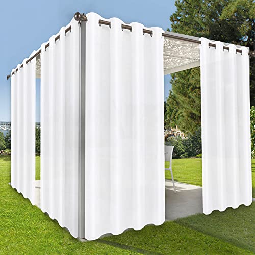 OutdoorLines Waterproof Indoor Outdoor Curtains for Patio-Privacy Sun Blocking Grommet Curtain Panel...