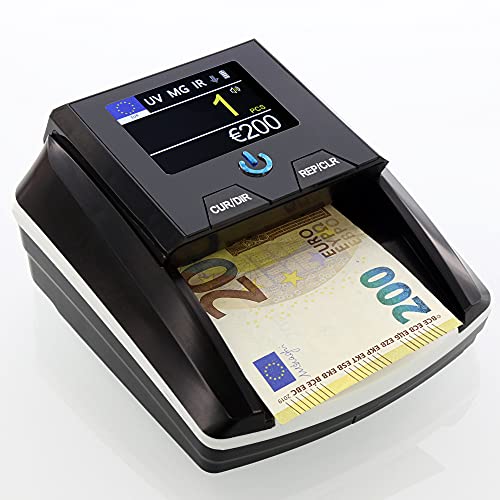 Monepass D8X PRO - Detector profesional de billetes falsos Euro con 8 sistemas de detección y 100% de fiabilidad (pruebas BCE)