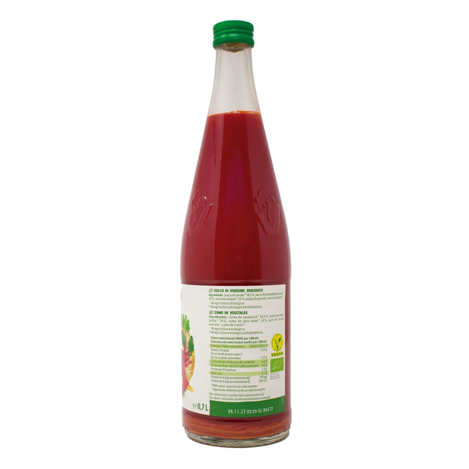 Voelkel, Zumo de Verdura (Verduras Lacto Fermentado Bio) - 700 ml.