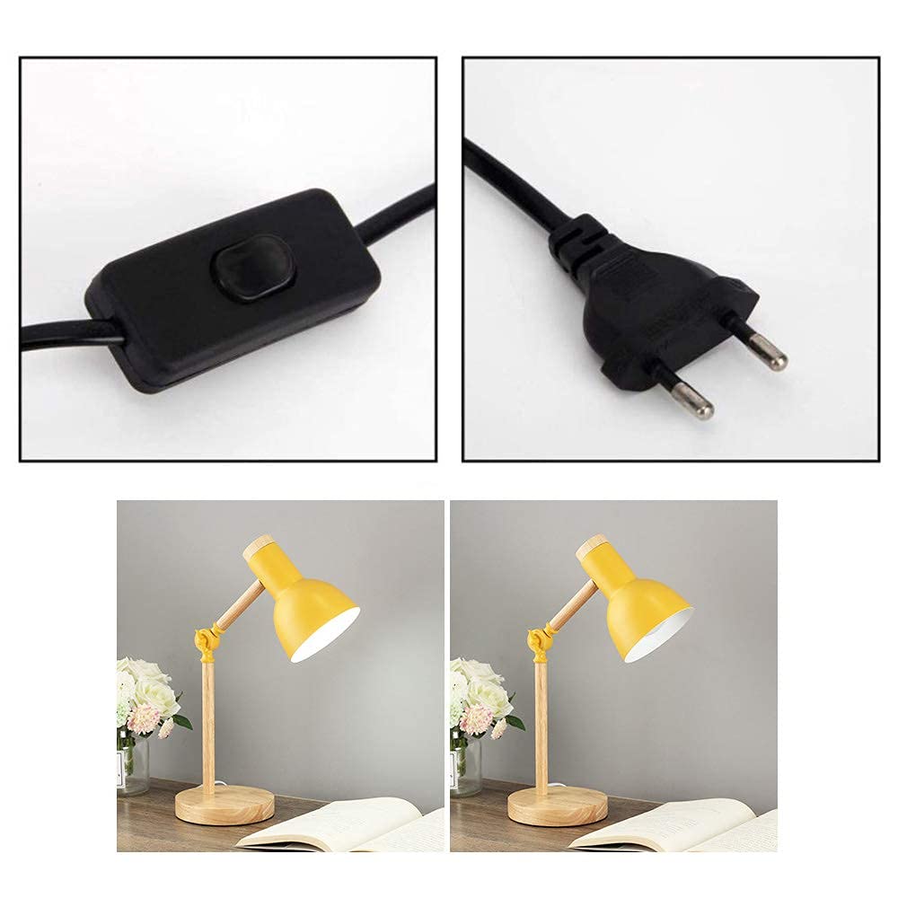 Metalowa dekoracyjna lampa biurowa LED BUREAU E27 Drewniana lampa nowoczesna regulowana lampa przemysłowa biuro czytanie lampa sypialnia lampa studiowanie, [A+],D
