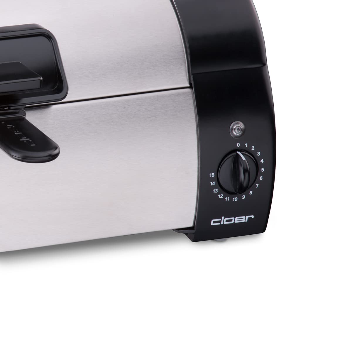 Cloer 3080 Fornetto da Cottura/Riscaldamento di Panini, Focacce o Pasticcini, 570 W, timer con allarme, acciaio inossidabile