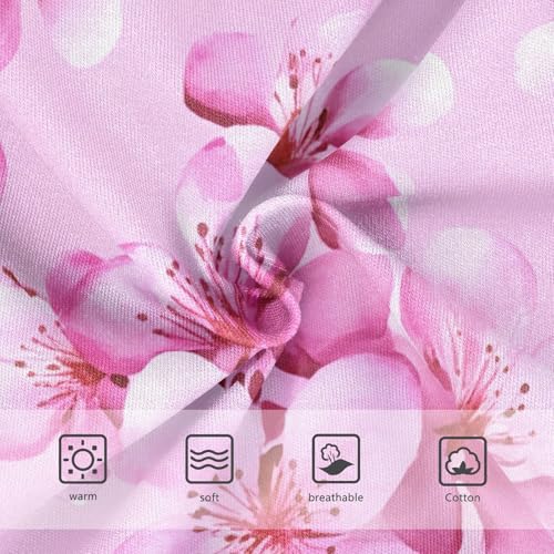 Durable Toddler Underwear Custom 2t Cotton Girl Panties Cute Pink Cherry Blossom Flowers Kids Briefs Undies3