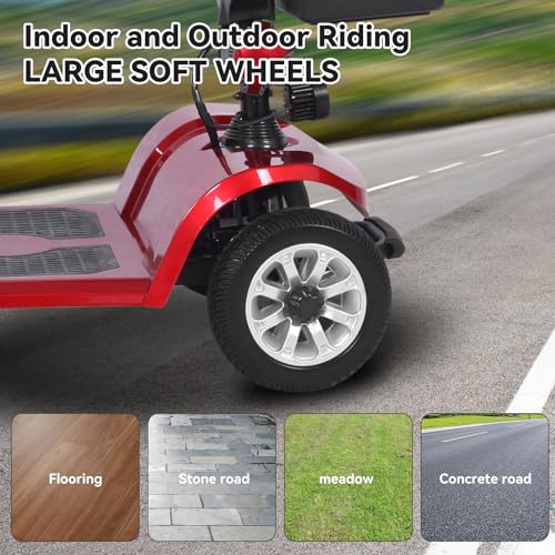 30 Miles Long Range 4 Wheel Electric Mobility Scooter