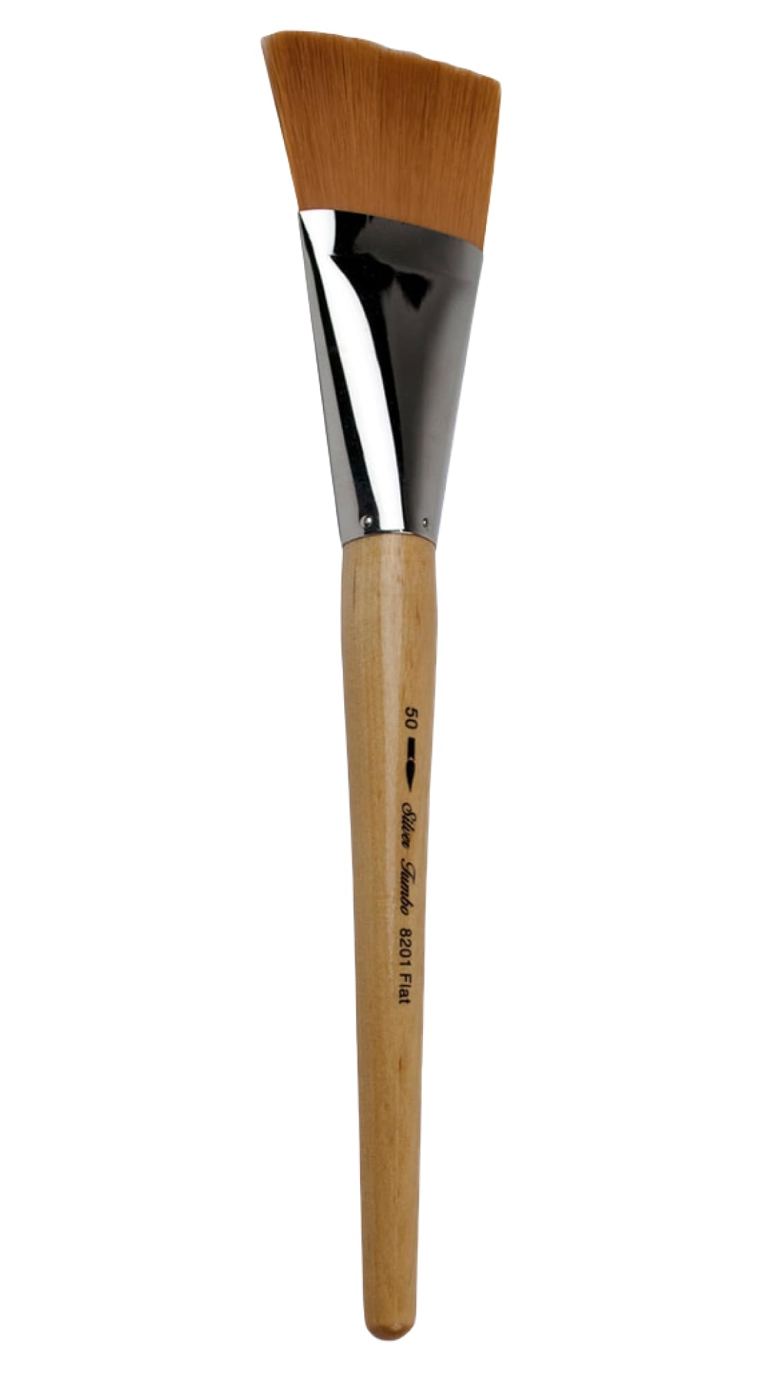Silver Brush Limited Silver Jumbo Golden Taklon Flat Paintbrush, Size 50