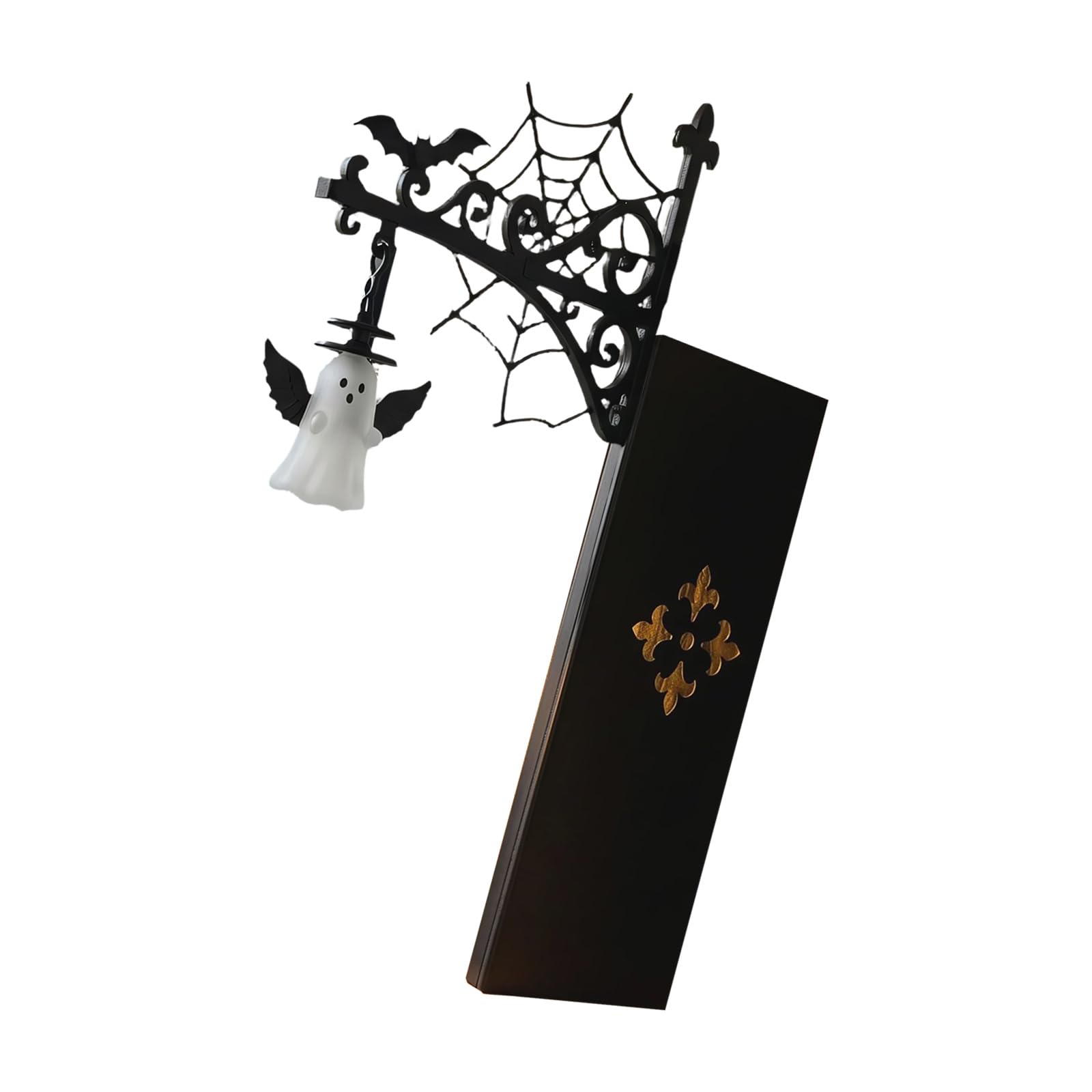 Drtlpmb Stylea Bat Bracket Shelf Light, Halloween Decorative Bookend Accent With Gentle Radiance, Gothic Decor For Study Spaces Gothic Bookshelf Lamp Indoor Seasonal Accent Reading