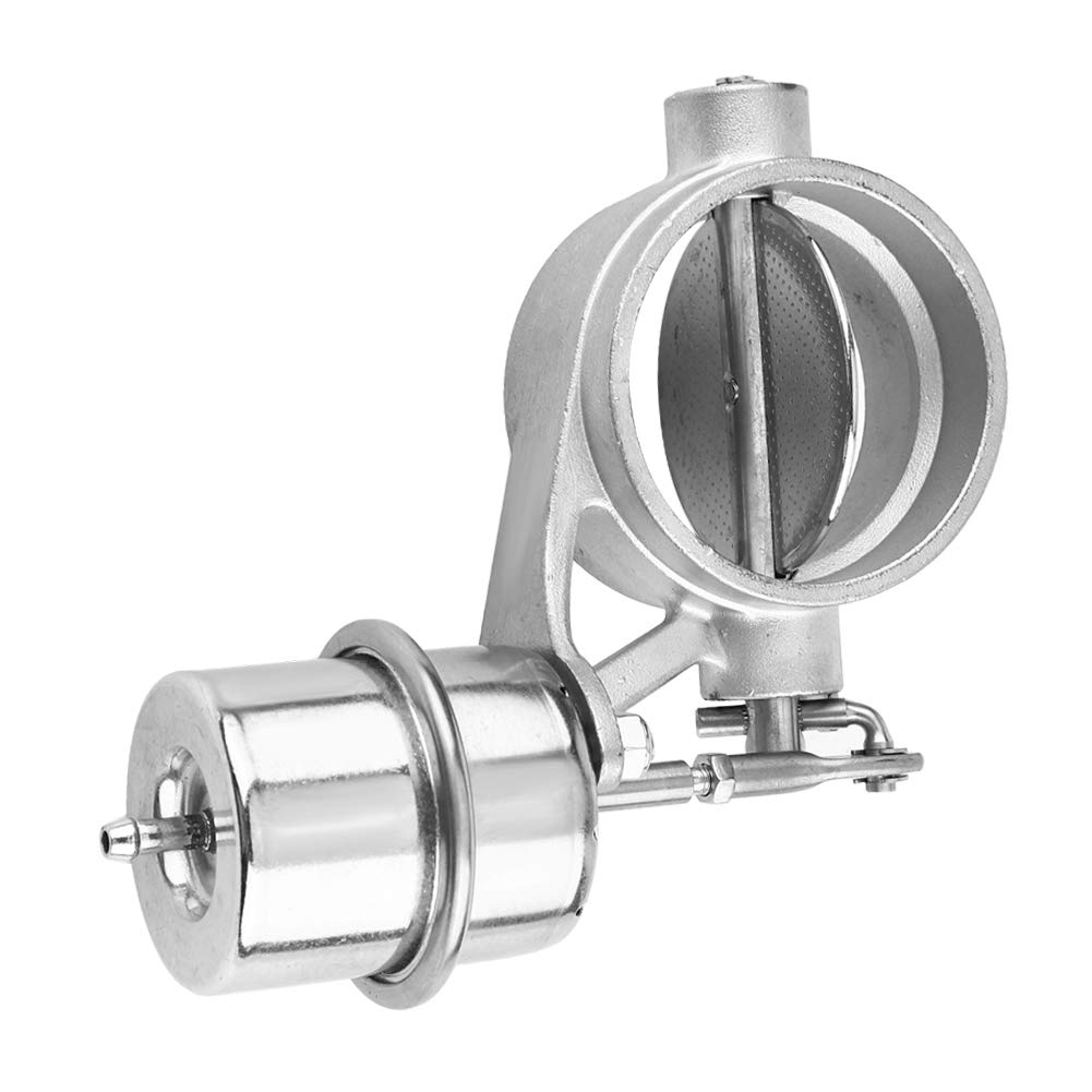 Tubo de escape-Válvula de control de escape-Duokon Válvula de control de escape de automóvil universal, succión de vacío 2.5"Se adapta a 63 mm D Accesorio para vehículo(Abrir)