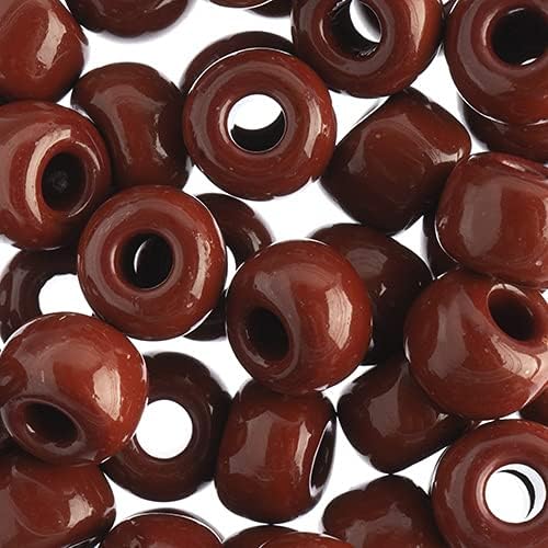 Preciosa Czech Glass Seed Beads 32/0 Opaque Brown - 19 Gram Beads for Jewelry Making and Crafts