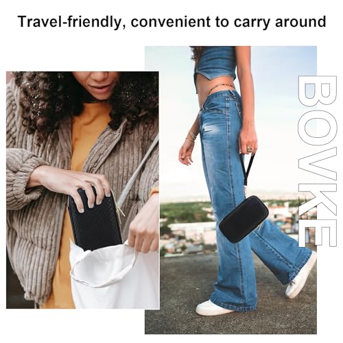 BOVKE Diabetic Supplies Travel Case, Storage Carrying Bag for Diabetes Testing Kit, Blood Glucose Monitor Meters, Test Strips, Medication, Lancets, Needles, Syringes and Diabetic Supplies, Black Star - Thumbnail 3