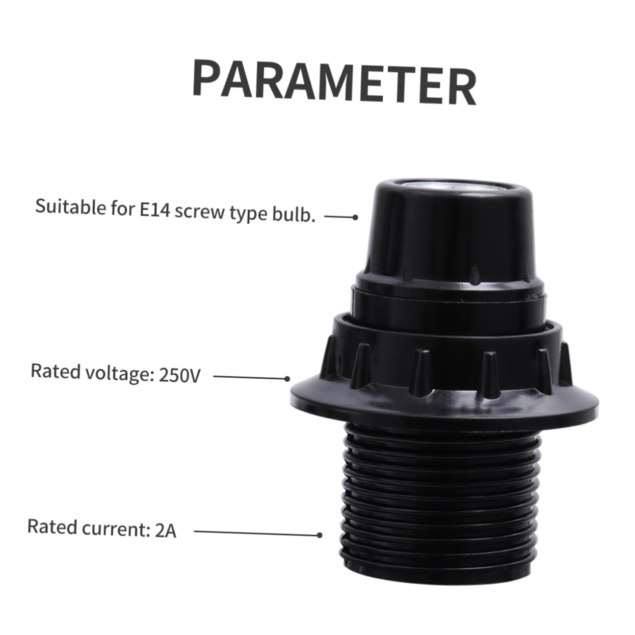 DOITOOL 3 Set Di Portalampada E14 Portalampada Autobloccante Per Lampadine E14 6 Pezzi*3