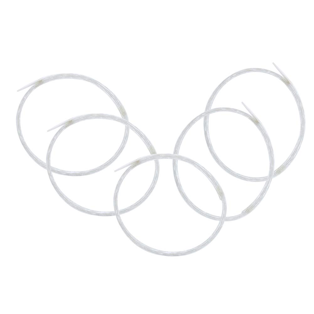 Acoustic Guitar Celluloid White Pearl Guitar Binding Purfling 5pcs Pack, Great Decoration and Reinforcement for Guitarists