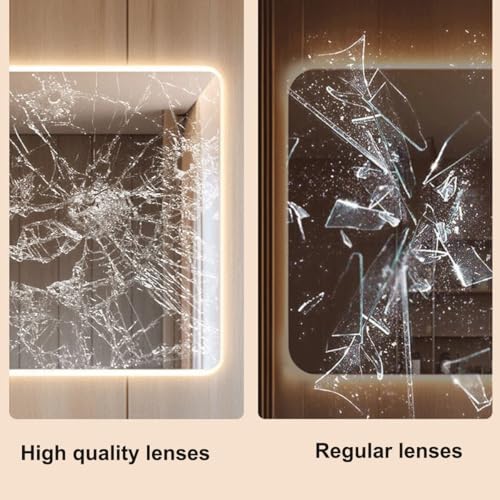 Miroir moderne carré 40cm à intensité variable pour une décoration raffinée - 4