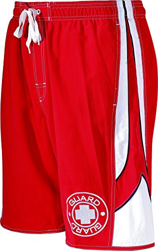 TYR Sport TGTR5A Mens Guard Aero Trunks,Red,L