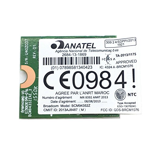 REDLIAN for Hackintosh BCM94352Z 802.11a/b/g/n/ac WLAN + Bluetooth 4.0 M.2/NGFF Mini Card 867Mbps DW1560 06XRYC