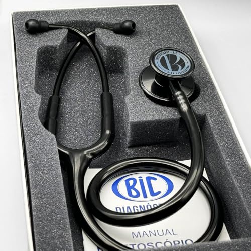 Estetoscópio Bic Eternity III Black Edition ES1507 - Excelente Ausculta - Garantia de 5 anos