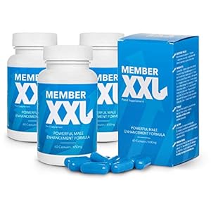 Member XXL (3x) Krachtmedicatie en penisvergroting, krachtige formule voor mannelijke verbetering, voedingssupplement…