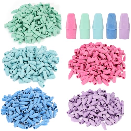 Image of Mr. Pen-Bulk Pencil Top Erasers, 1000 Pack, Colorful, Latex-Free | No-Smudge, Cap Pencil Erasers for Precise Erasing, Kids, Teachers, Studying Supplies