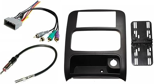 Kit de tablero doble DIN Aftermrket Radio Instalar compatible con Jeep Liberty 2003-2007 con sistemas de sonido Infiniti Premium