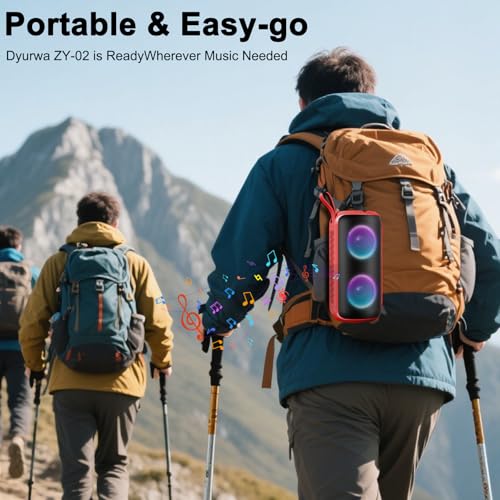 Altavoz Bluetooth Potente 24W, Altavoz Portatil Bluetooth 5.3 con Refuerzo del Bass, Impermeable IPX6, 7 Cambios RGB, 12H Reproducción Bluetooth Speaker con Emparejamiento TWS, Ideal para Exteriores - imagen 2