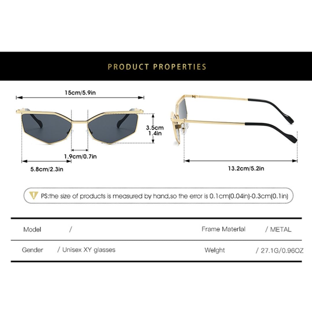 Gafas de sol metálicas a la moda