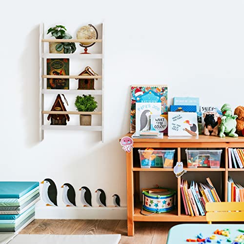 Kigley Kids Bookshelf 3 Tier Wall Mounted Bookshelf For Kids Nursery Bookshelf Organizer Floating Nursery Book Shelves Books And Toys Storage Display Bookshelf And Bookcase For Kids Room Bedroom #TOP5