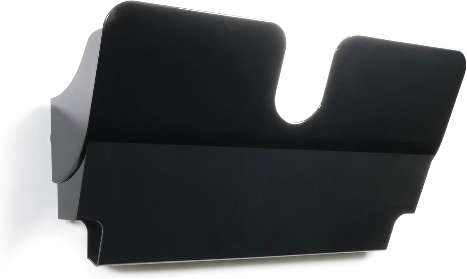 Durable FLEXIPLUS Magnetic A4 Landscape Leaflet Holder - Black - Magnetic Wall Mounted Document Holder - Use as a Leaflet Stand, Menu Holder, Paper Storage, etc.