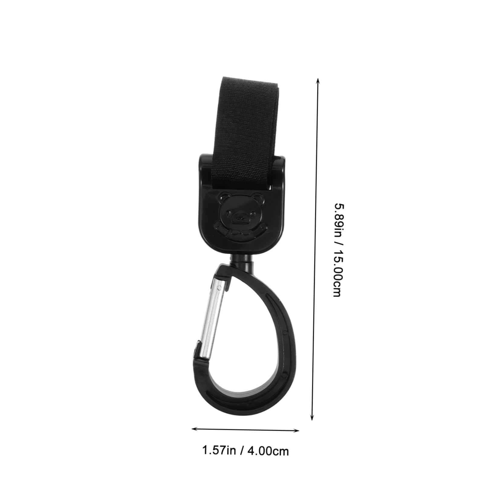 HEMOTON Universal Stroller Hooks Strong Hooks Loops Easy to Attach Detach for Shopping Diaper Bags