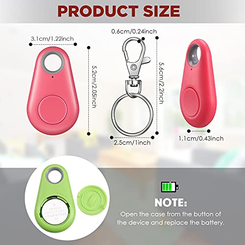 Frienda 5 Pieces Key Finder Item Locator With 5 Pieces Gps Keychains Bluetooth Tracker Tag Anti Lost Alarm Reminder Selfie Shutter Control For Kids Pets Keychain For Smartphone #TOP1
