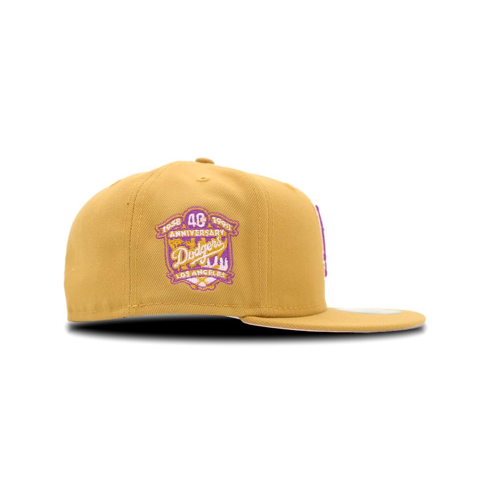 New Era Czapka męska 59FIFTY NFL NBA MLB Limited Edition, Los Angeles Dodgers Brown Purple, 58-59