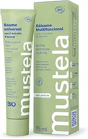 Mustela Bálsamo Multifuncional 75ml - Hidratante para áreas ressecadas do corpo com 3 extratos de Abacate, com 99,7% de ingredientes de origem natural - Para Bebês, Crianças e toda a Família